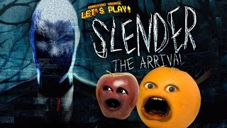 Annoying Orange and Midget Apple Play  SLENDER THE ARRIVAL [upl. by Enhpad]