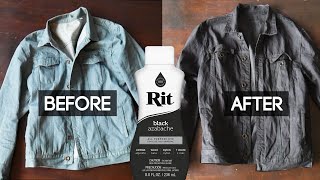 How to Dye a Jean Jacket using Rit [upl. by Bolger]