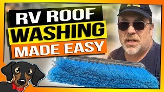 🔴RV Roof CLEANING The Easy Way  RV Living [upl. by Meilen]