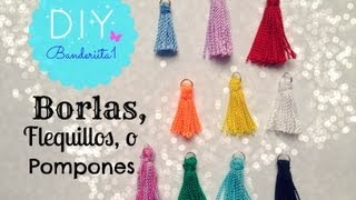 Borlas o Flequillos Tutorial DIY [upl. by Oab]