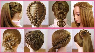 8 Beautiful Cute Hairstyles for girls  Trendy Hairstyles  Hair Style Girl  Tuto coiffures faciles [upl. by Rocher]