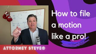 Attorney Steve discusses how to file a motion like a PRO [upl. by Hildegarde543]