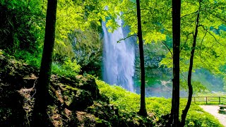 Waterfalls from Above 10 Hours No Sound — 4K Nature Screensaver [upl. by Cida]