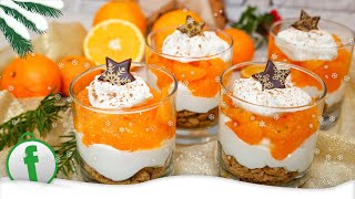 Schnelles Weihnachtsdessert mit Spekulatius Mandarinen und Sahnecreme [upl. by Gun622]