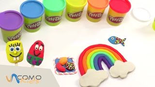 Haciendo figuras con plastilina  Plastilina PlayDoh en español [upl. by Oberg145]