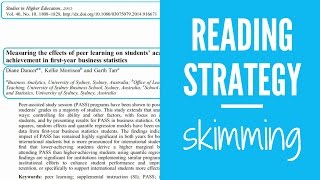 Reading Strategy Skimming [upl. by Ahsienor]