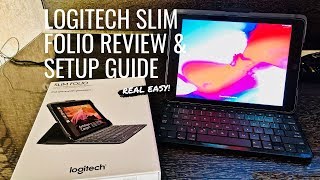 Logitech Slim Folio Keyboard Review amp Setup [upl. by Ariak]