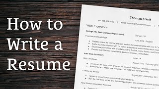 8 Tips for Writing a Winning Resume [upl. by Jeane]