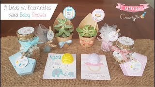 5 Recuerditos para Baby Shower  TUTORIAL DIY [upl. by Aiset935]