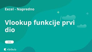 Vlookup Excel funkcije prvi dio [upl. by Grous]