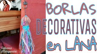 Cómo hacer BORLAS DECORATIVAS  Fabiana Marquesini  33 [upl. by Ellynn]