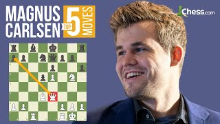 Magnus Carlsens 5 Most Brilliant Chess Moves [upl. by Stickney]