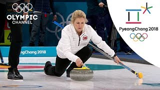 Norways Surprising Curling Victory over Canada  Day 1  Winter Olympics 2018  PyeongChang [upl. by Hamner]