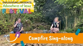 Campfire singalong  AdventuresAtHome festival  Girlguiding [upl. by Eilyr]