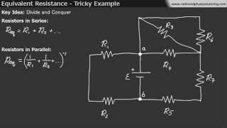 Equivalent Resistance  Tricky Example [upl. by Asirral]