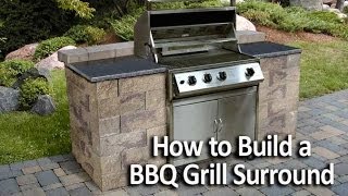 How to Build a BBQ Grilling Station or Grill Surround [upl. by Arbed]