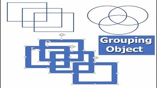 How to Grouping Shape or Object in Microsoft Word 2017 [upl. by Sukramed]