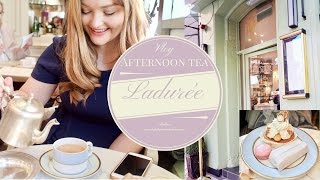 Afternoon tea at Ladurée Dublin Vlog Dainty diaries [upl. by Ivers]