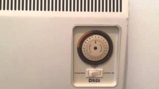 Creda heater wall mounted timer operation [upl. by Anstus]