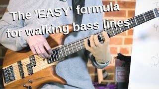 The SIMPLEST walking bass line formula  EXACTLY where to start [upl. by Argus]