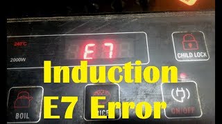 E7 Error in Induction cooker  How to repair E7 Error in induction cooktop E7 problem in induction [upl. by Reiners695]