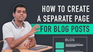 How to Create a Separate Page for Blog Posts [upl. by Stearne684]