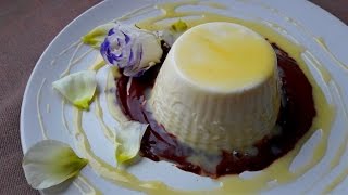 Панакота Самый Простой Десерт Panna cotta with chocolate sauce [upl. by Clarie]