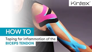 HOW TO  Kinesiology taping for inflammation of the biceps tendon [upl. by Geehan]