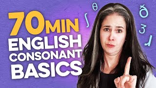 Learn 24 English Consonant Sounds in 70 Minutes  Pronunciation Compilation  Rachels English [upl. by Yllier]