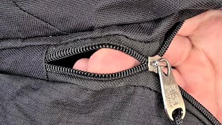 How to mend a zipper on a bag [upl. by Dahsra]