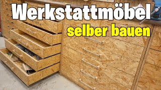 Werkstattmöbel Selber Bauen Der Schubladenschrank [upl. by Anaujit]