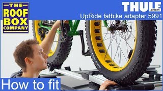 Thule UpRide Fatbike Adapter  How to fit [upl. by Nnaeus]