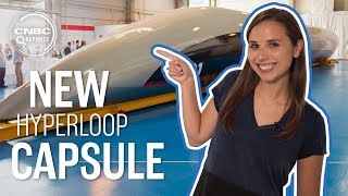 Hyperloop’s first fullscale passenger capsule  CNBC Reports [upl. by Lontson]