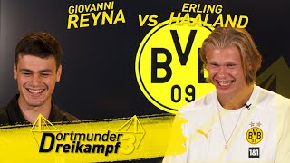 Erling Haaland vs Gio Reyna The Dortmund Triathlon [upl. by Levitus984]