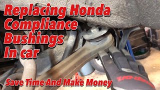 How To Replace Lower Control Arm Bushings In Car [upl. by Aihcropal899]