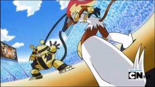 Infernape vs Electivire with Johto Victory Theme [upl. by Kurth816]